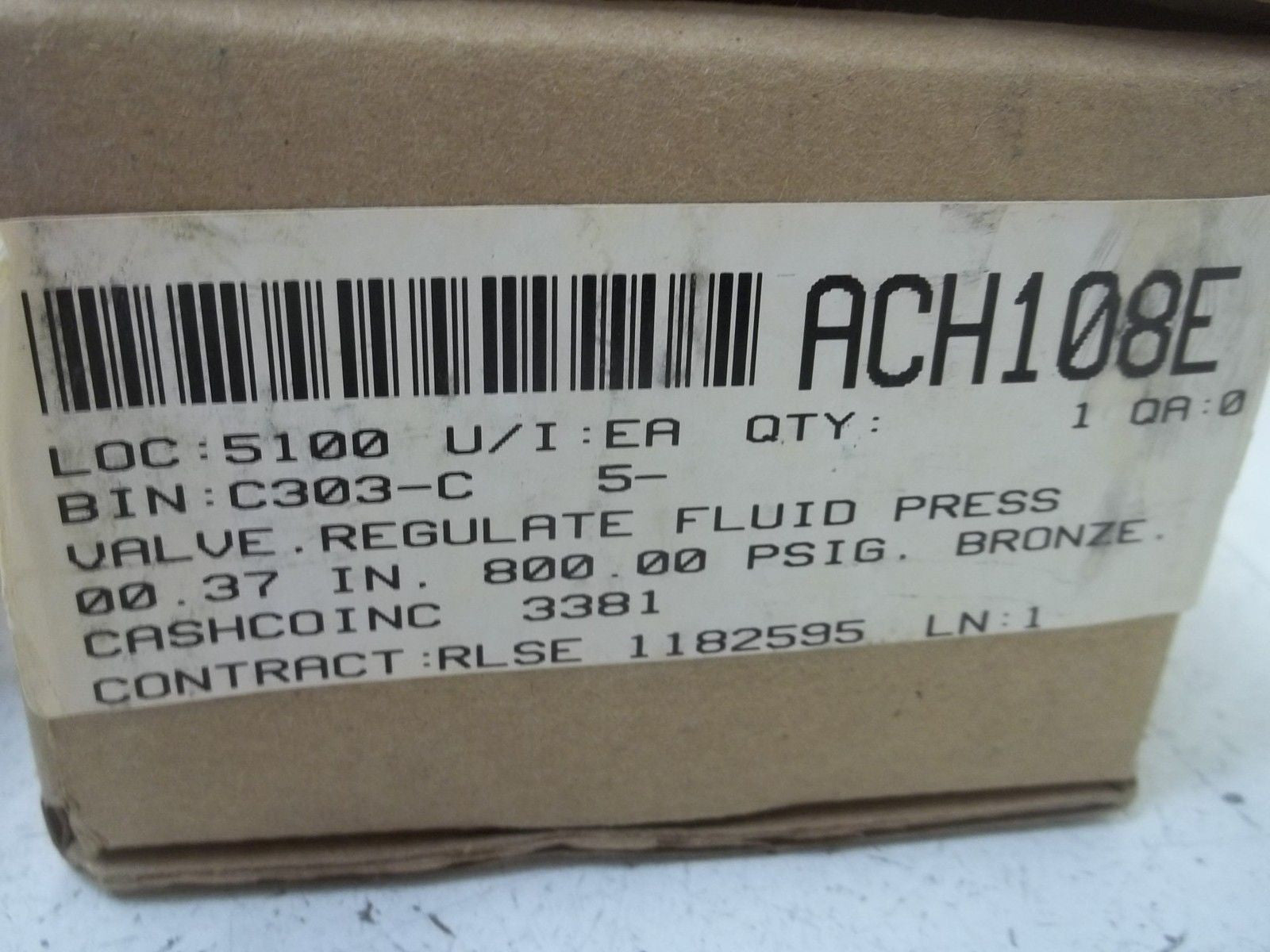 CASHCO, INC. 3381 3/8" SOLENOID VALVE *NEW IN BOX*