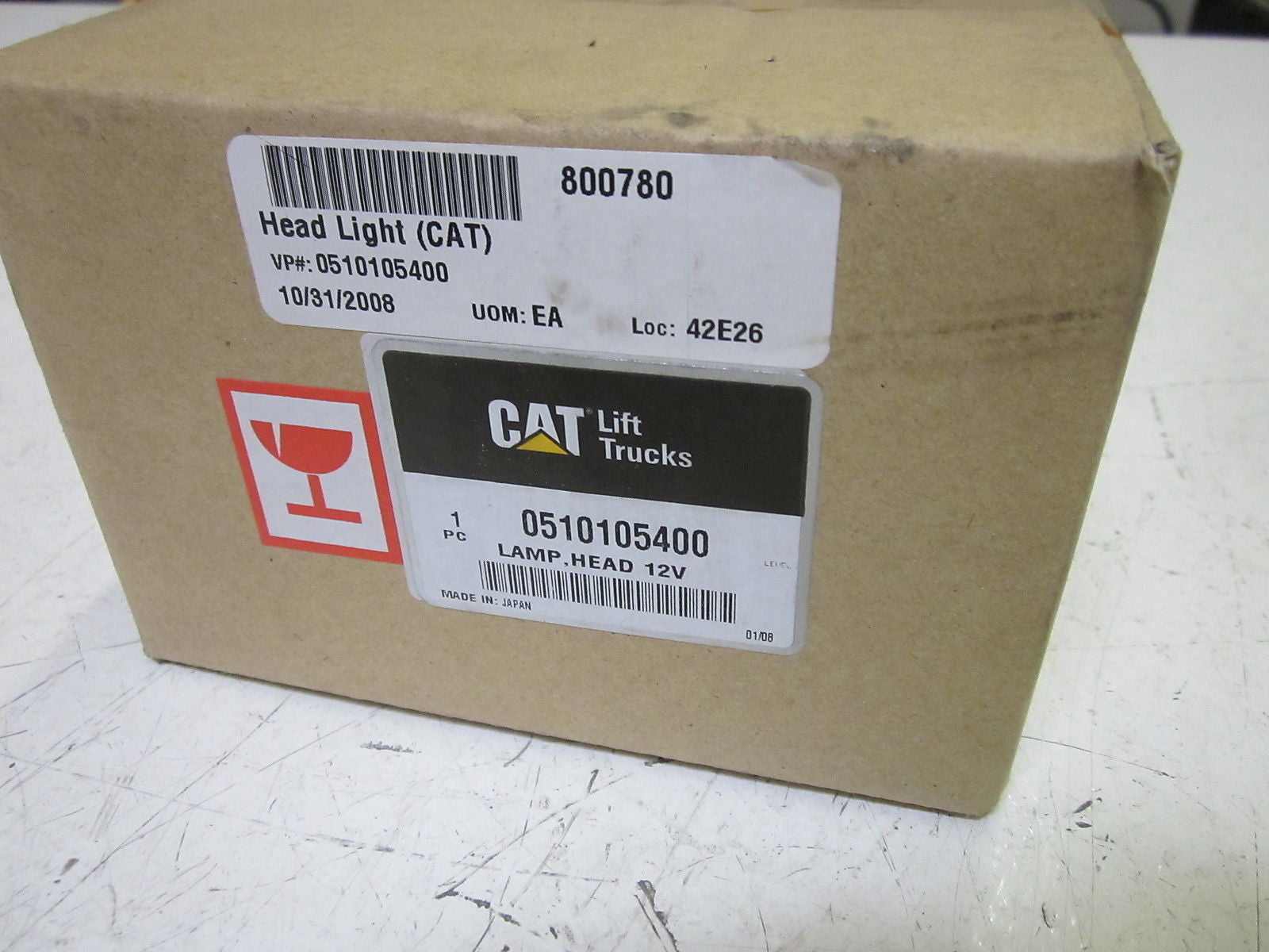 CAT 0510105400 LAMP HEAD 12V *NEW IN BOX*