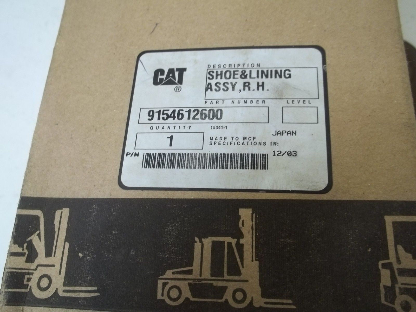 CAT 8154612600 SHOE & LINING ASSEMBLY *USED*