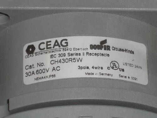 CEAG CH430R5W * USED *