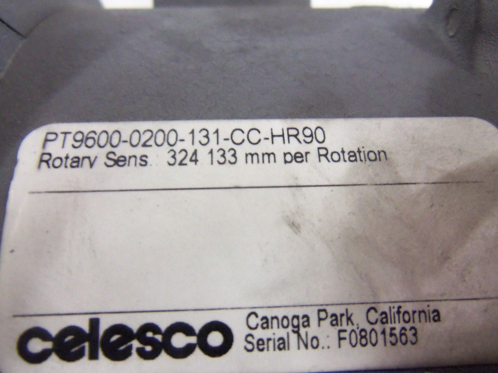 CELESCO PT9600-0200-131-CC-HR90 *NEW*