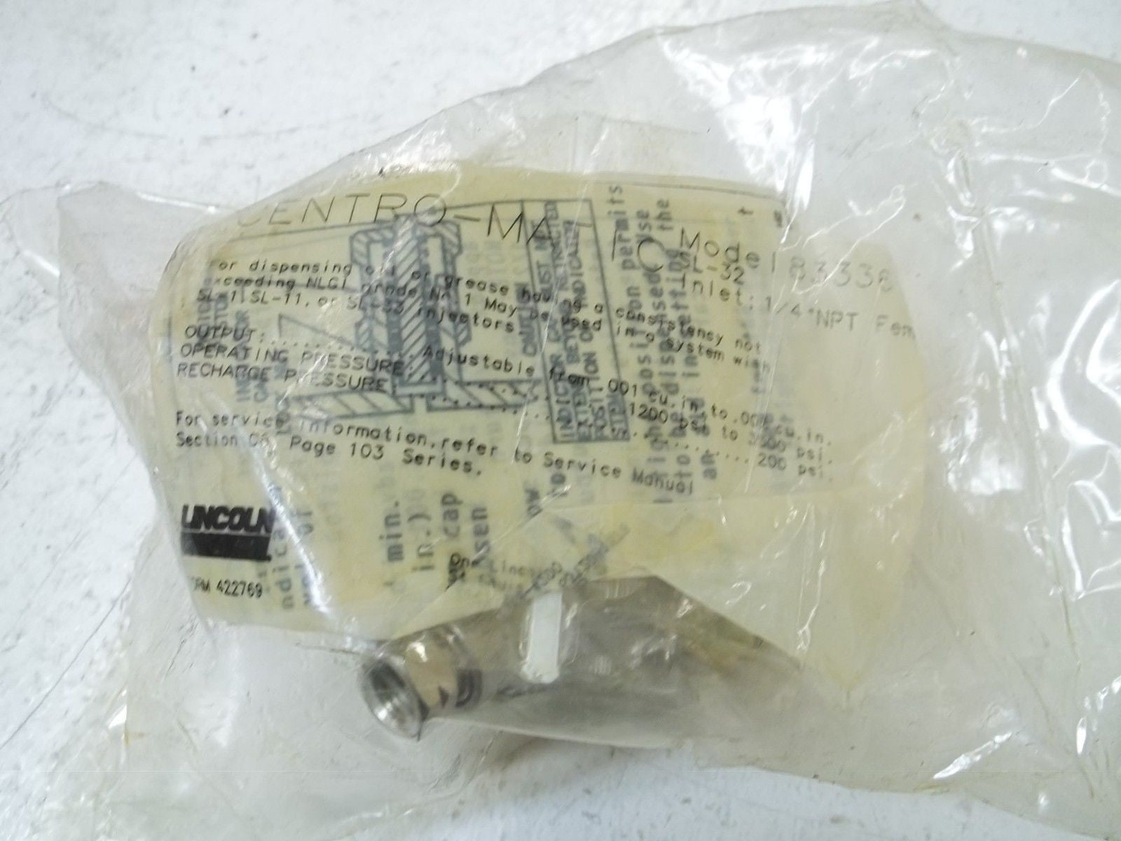 CENTRO-MATIC SL-32 MODEL 83336 *NEW IN A FACTORY BAG*