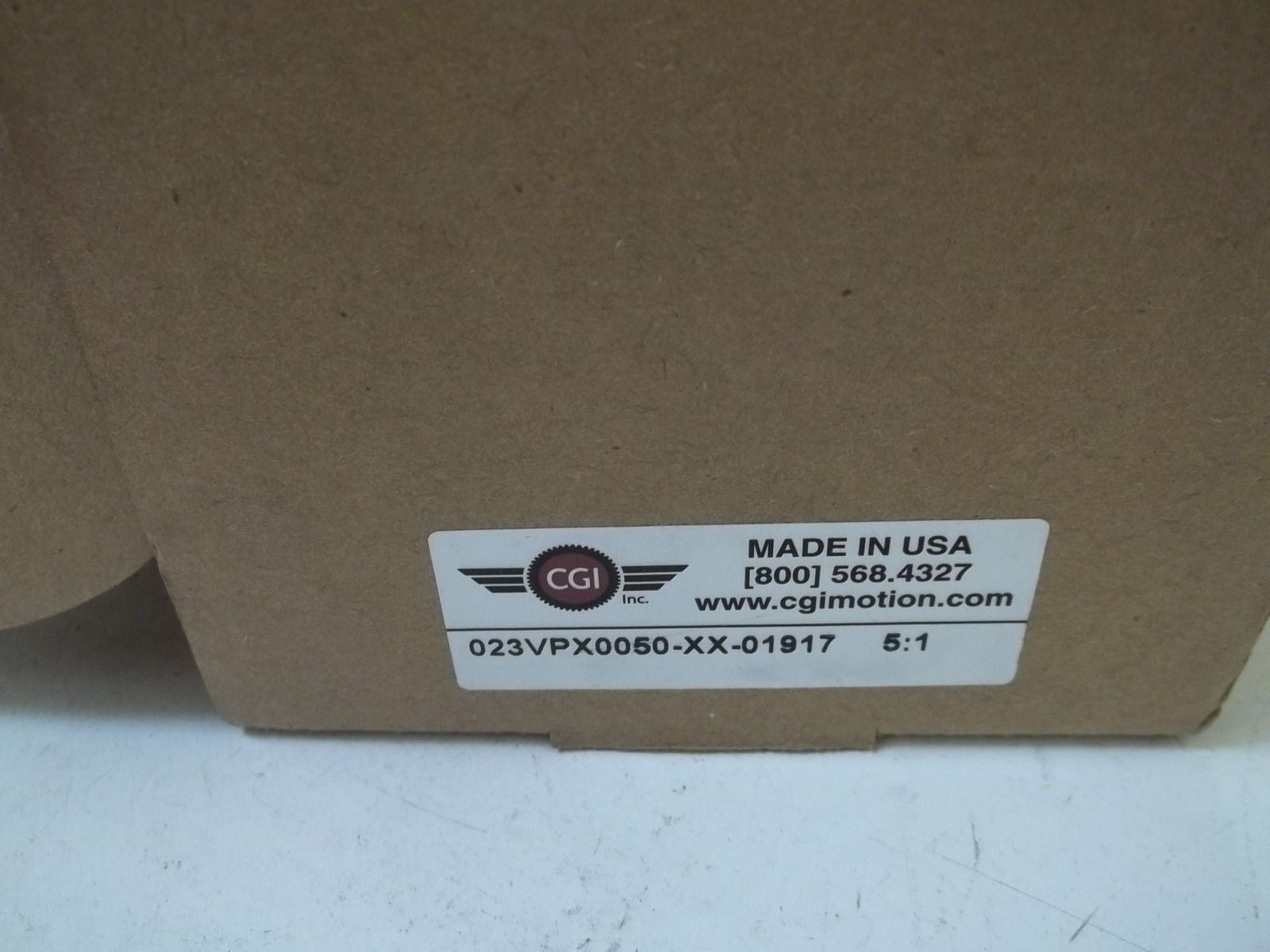 CGI 023VPX0050-XX-01917 GEAR HEAD RATIO 5:1 *NEW IN BOX*