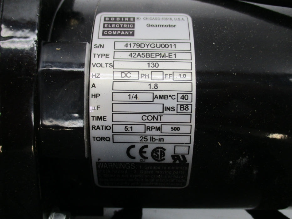 BODINE ELECTRIC 42A5BEPM-E1 NSMP