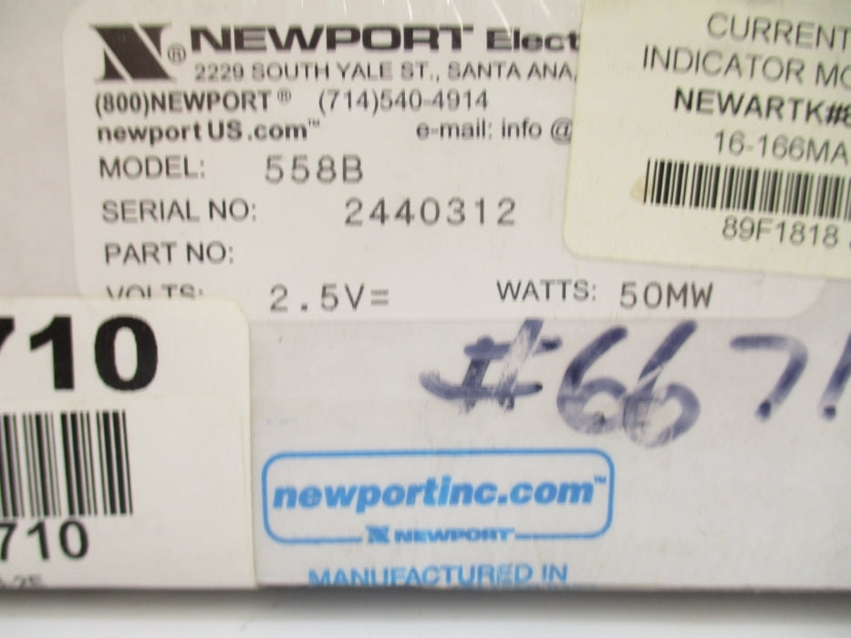 NEWPORT 558B 2.5V NSFS