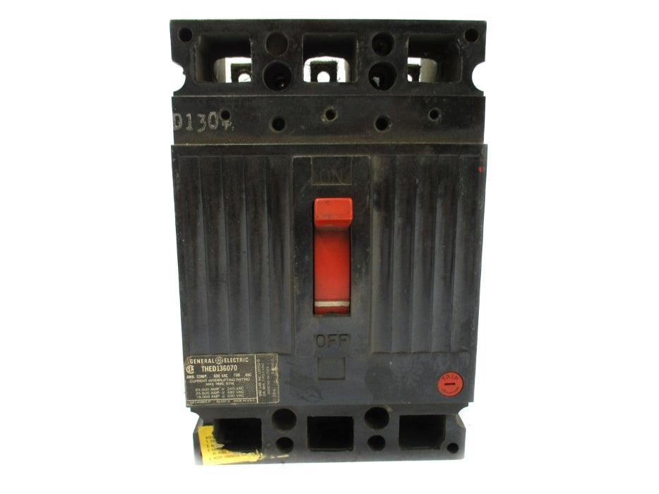 GENERAL ELECTRIC THED136070 70A 600VAC UNMP