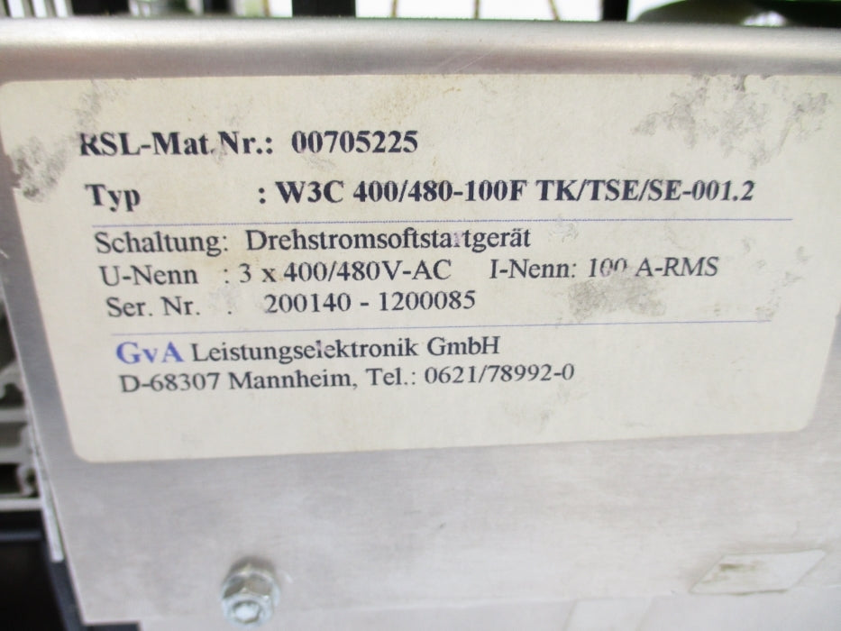 LEISTUNGSELETRONIK W3C400/480-100TK/TSE/SE-001.2 NSNP