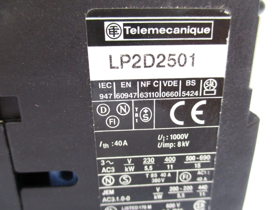 TELEMECANIQUE LP2D2501BD 24V NSMP