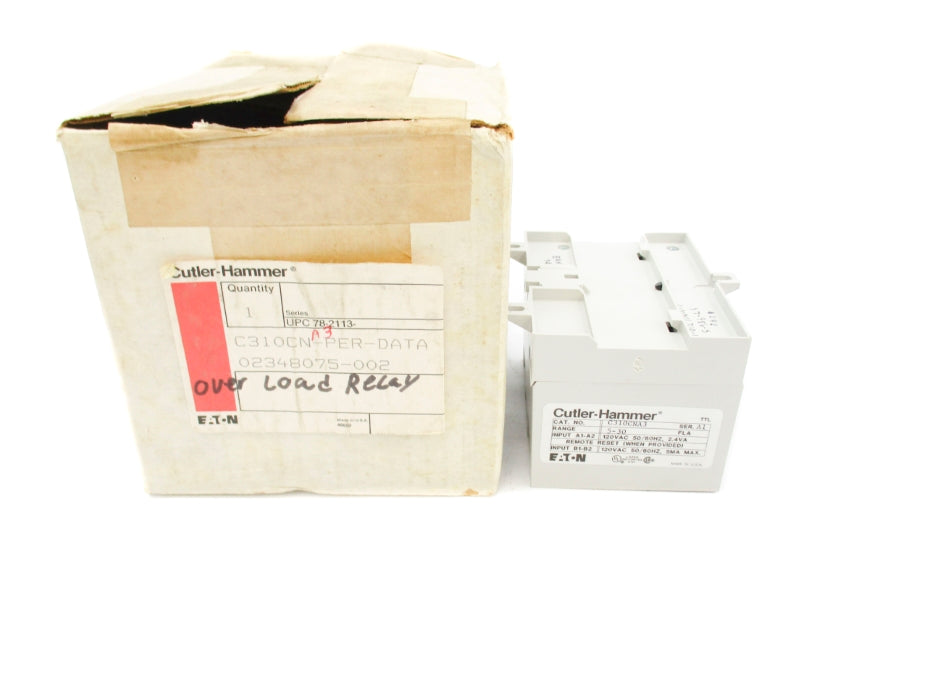 CUTLER HAMMER C310CNA3 SER. A1 120VAC NSMP