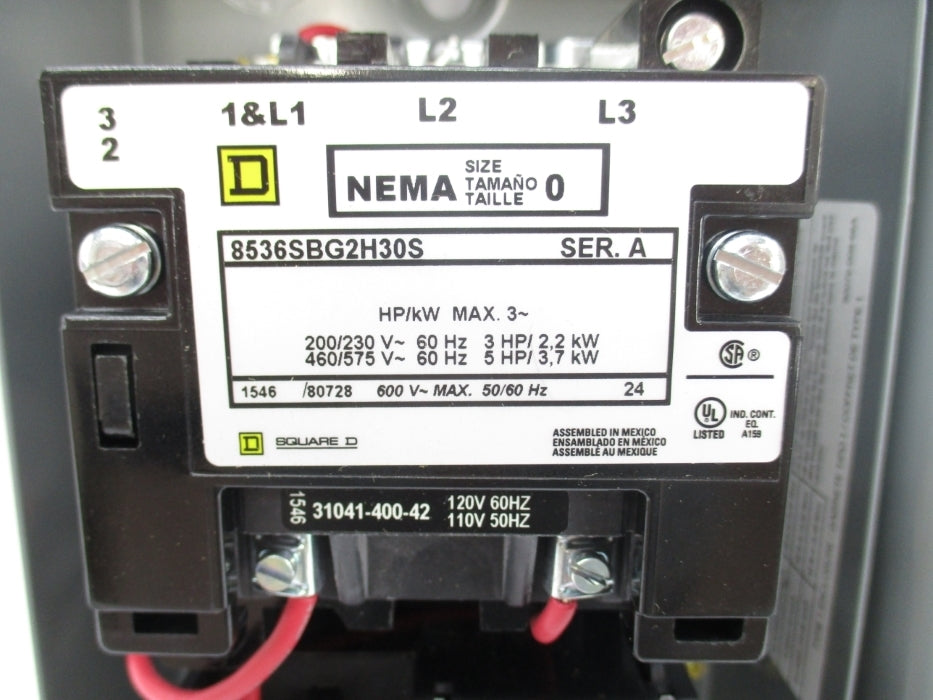 SQUARE D 8536SBG2V02H30S SER. A NSMP