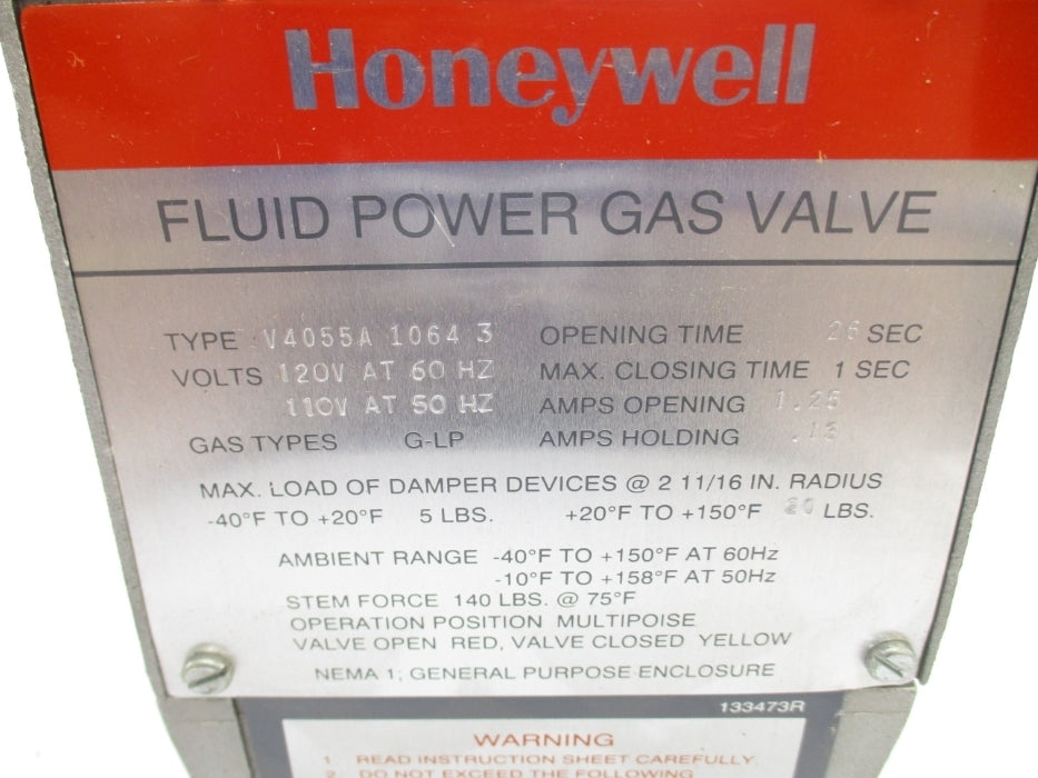 HONEYWELL V4055A1064 120V 5PSI NSMP