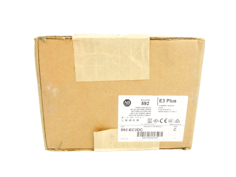 ALLEN BRADLEY 592-EC2DC SER. C 9-45A (BR/WH) NSFS