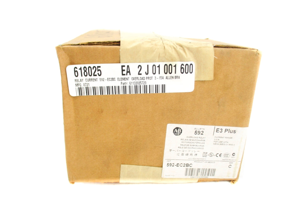 ALLEN BRADLEY 592-EC2BC SER. C 3-15A (BR/WH) NSFS