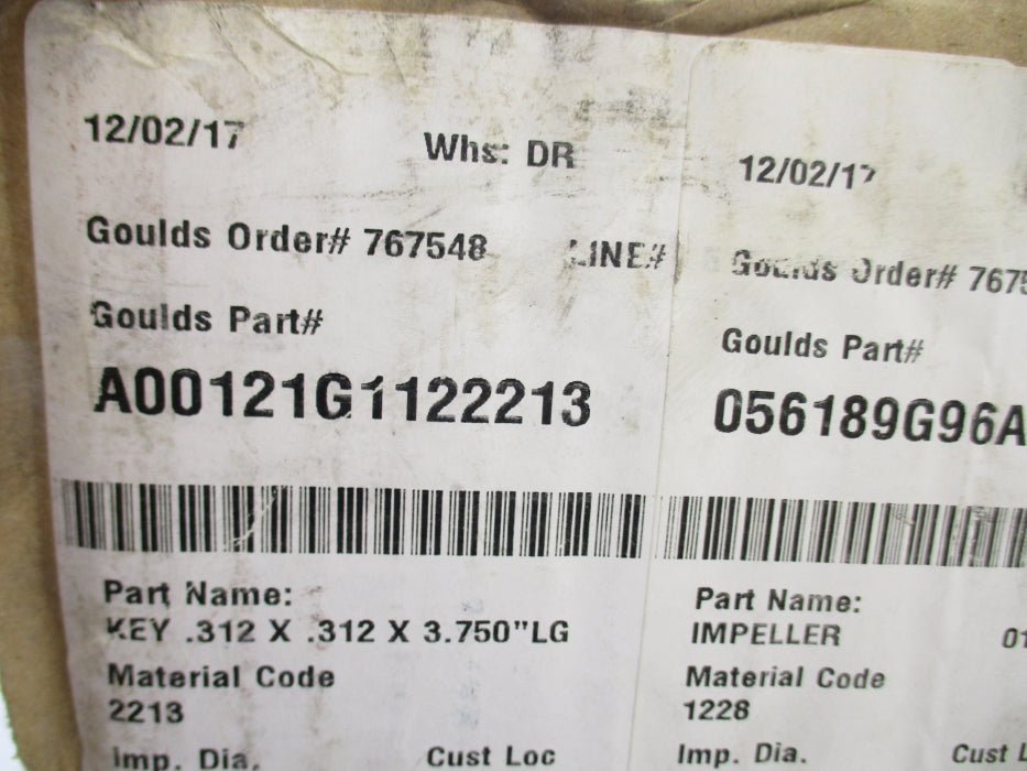 GOULDS A00121G1122213 NSMP