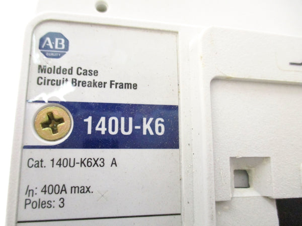 ALLEN BRADLEY 140U-K6D3-D25 SER. A 400A 415V NSMP