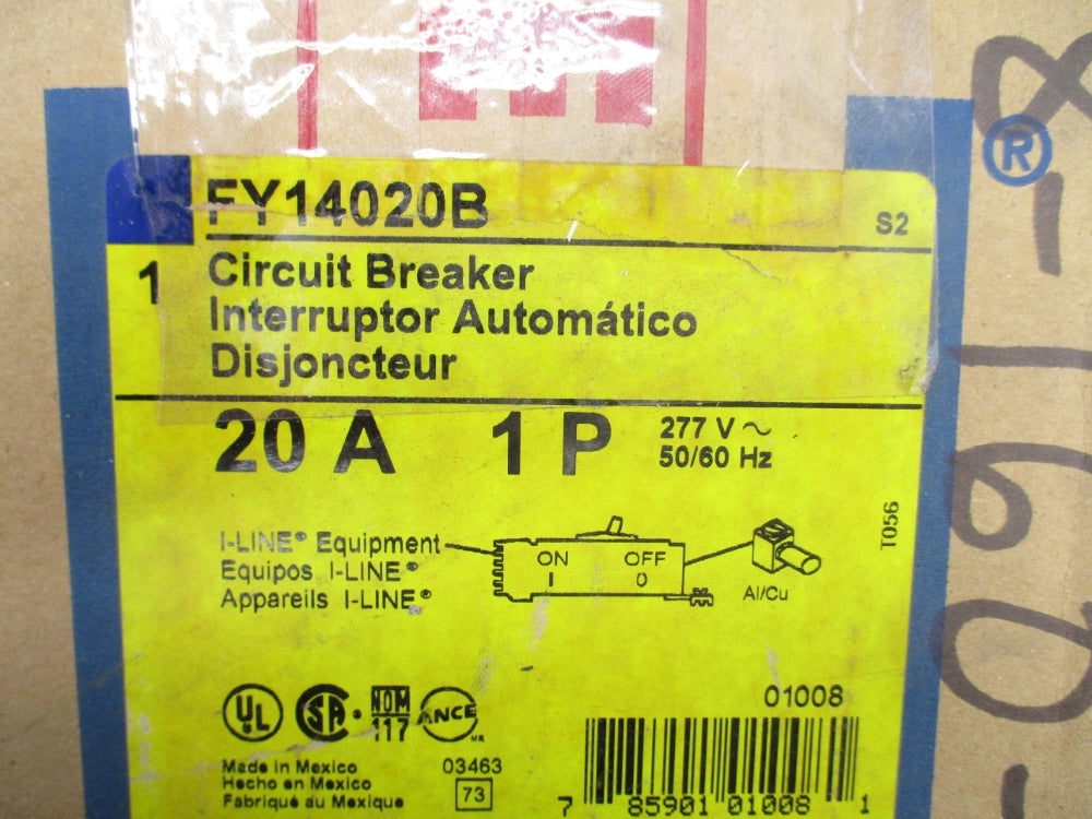 SQUARE D FY14020B 277V 20A NSFS