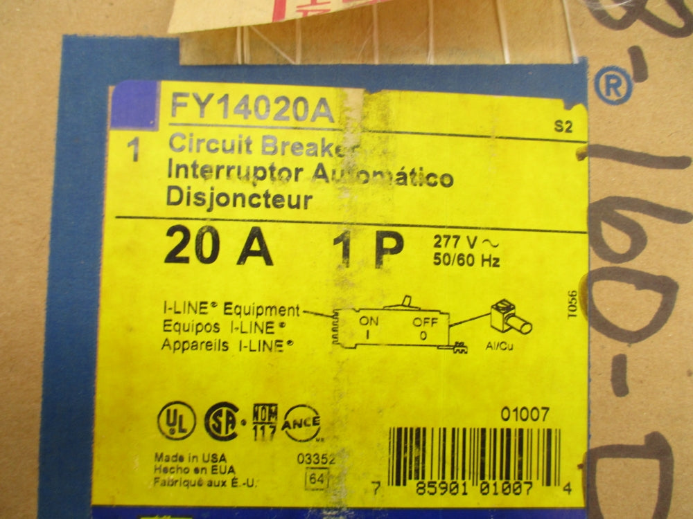 SQUARE D FY14020A 277V 20A NSFS