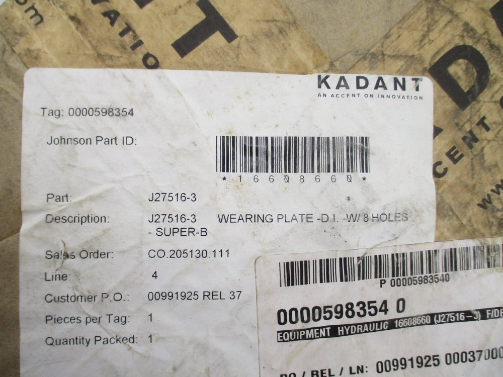 KADANT JOHNSON J27516-3 NSFS