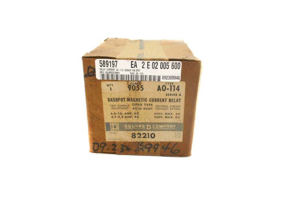 SQUARE D 9055AO114 SER. A 10A 250V NSFS