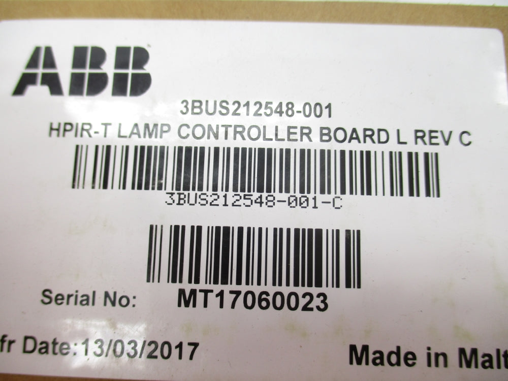 ABB 3BUS212547-001 REV. C NSFS