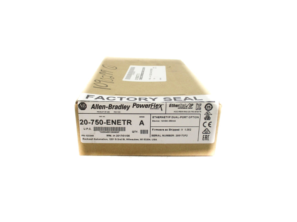 ALLEN BRADLEY 20-750-ENETR SER. A F/W 1.002 DATE: 2017 NSFS