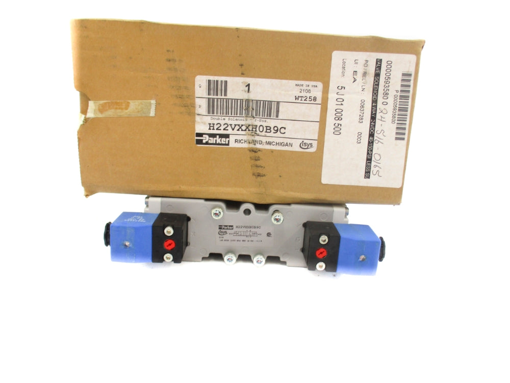 PARKER H22VXXH0B9C 24VDC 145PSI NSMP
