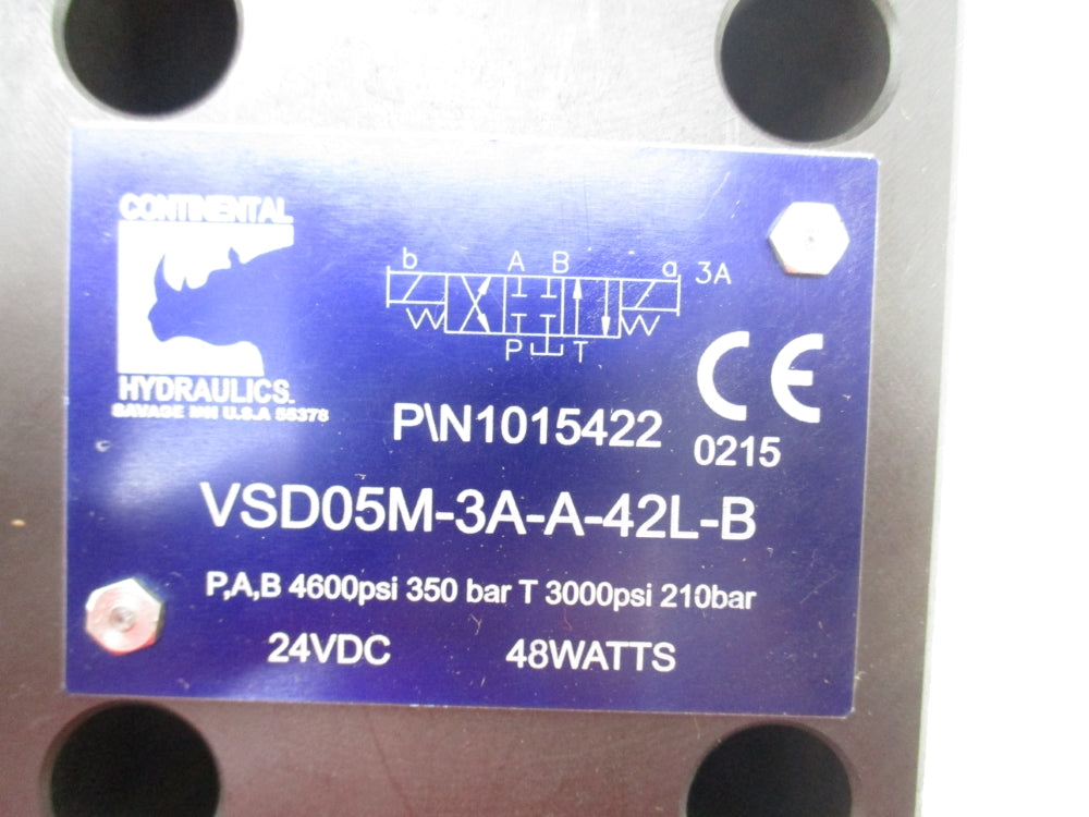 CONTINENTAL HYDRUALICS VSD05M-3A-A-42L-B 24VDC 4600PSI NSNP