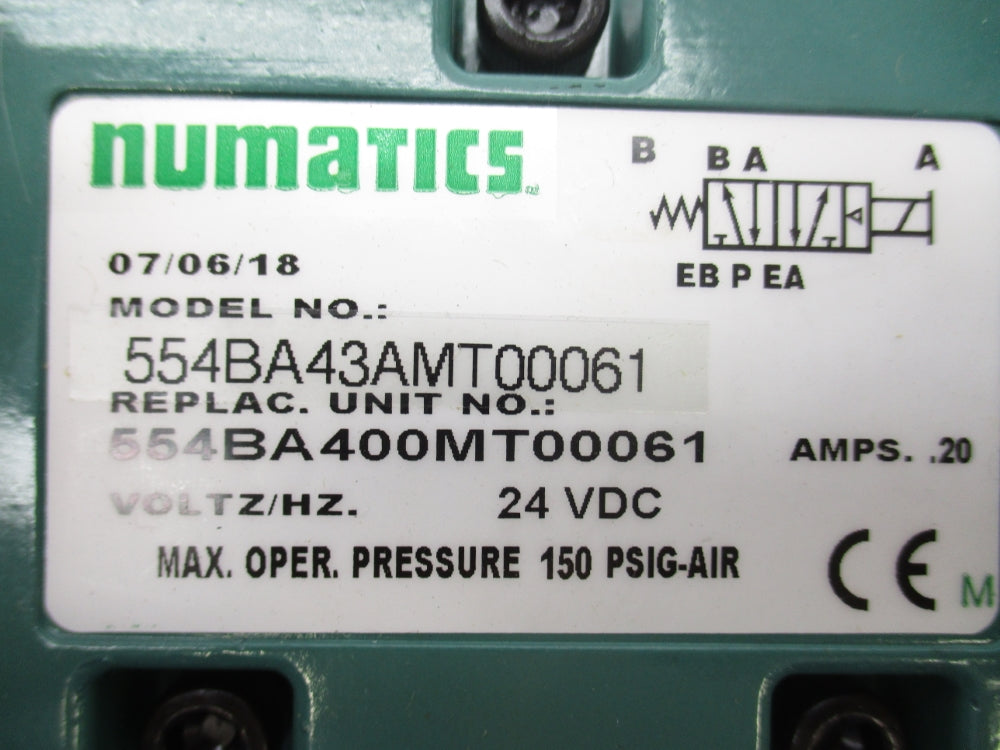 NUMATICS 554BA43AMT00061 24VDC NSNP