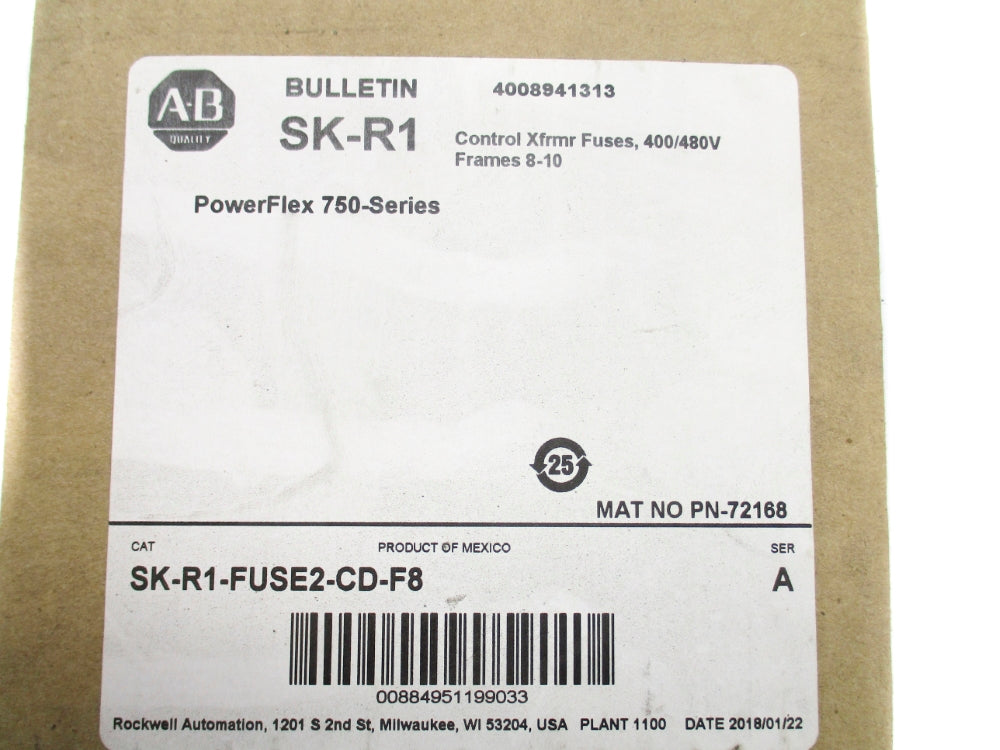 INDUSTRIAL SPARE PART SK-R1-FUSE2-CD-F8 SER. A 400/480V NSFS