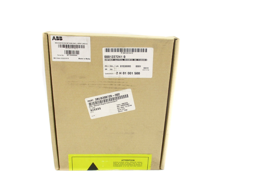 ABB 3BUS208728-002 REV. A NSFS