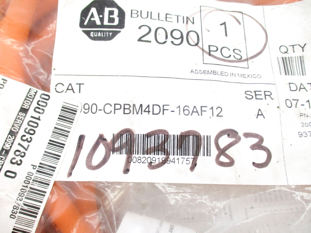 ALLEN BRADLEY 2090-CPBM4DF-16AF12 SER. A NSMP