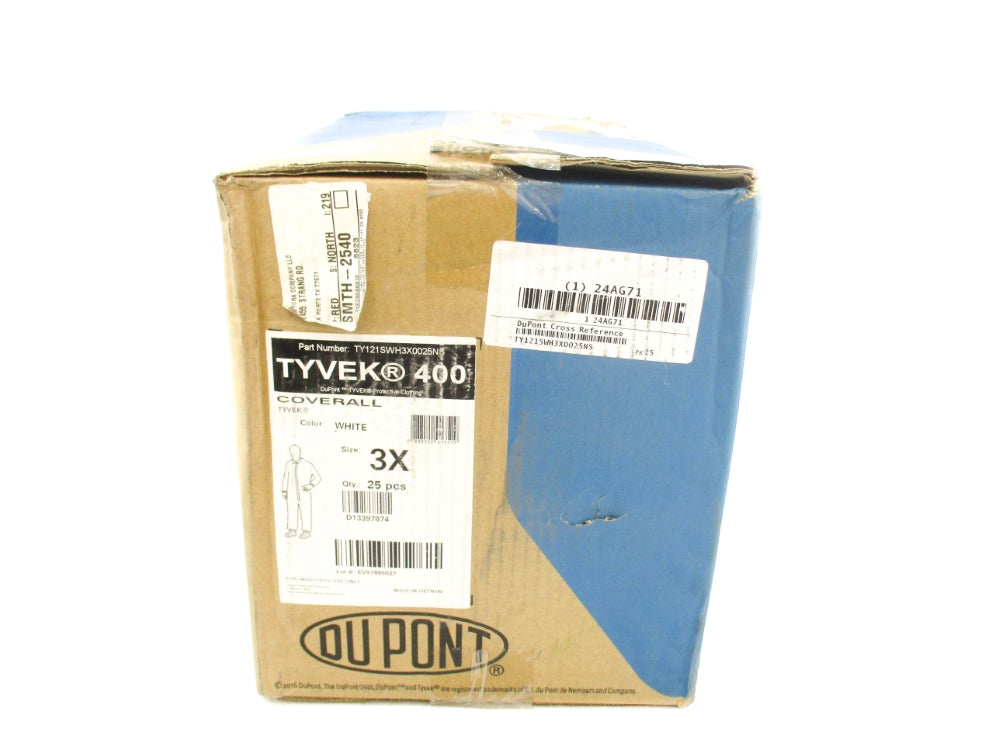 DUPONT TY121SWH3X0025NS (PKG OF 25) 3XL NSMP