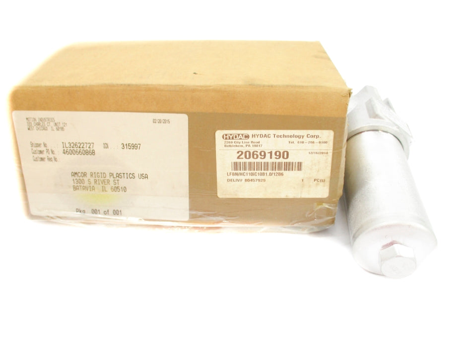 HYDAC LFBN/HC110IC10B1.0/12B6 2069190 1500PSI NSMP