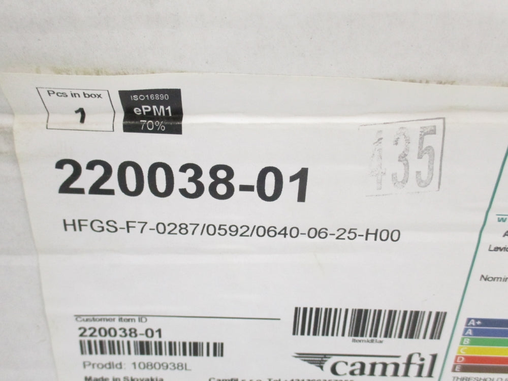 CAMFIL HFGS-F7-0592/0592-0600-08-25-H00 NSMP