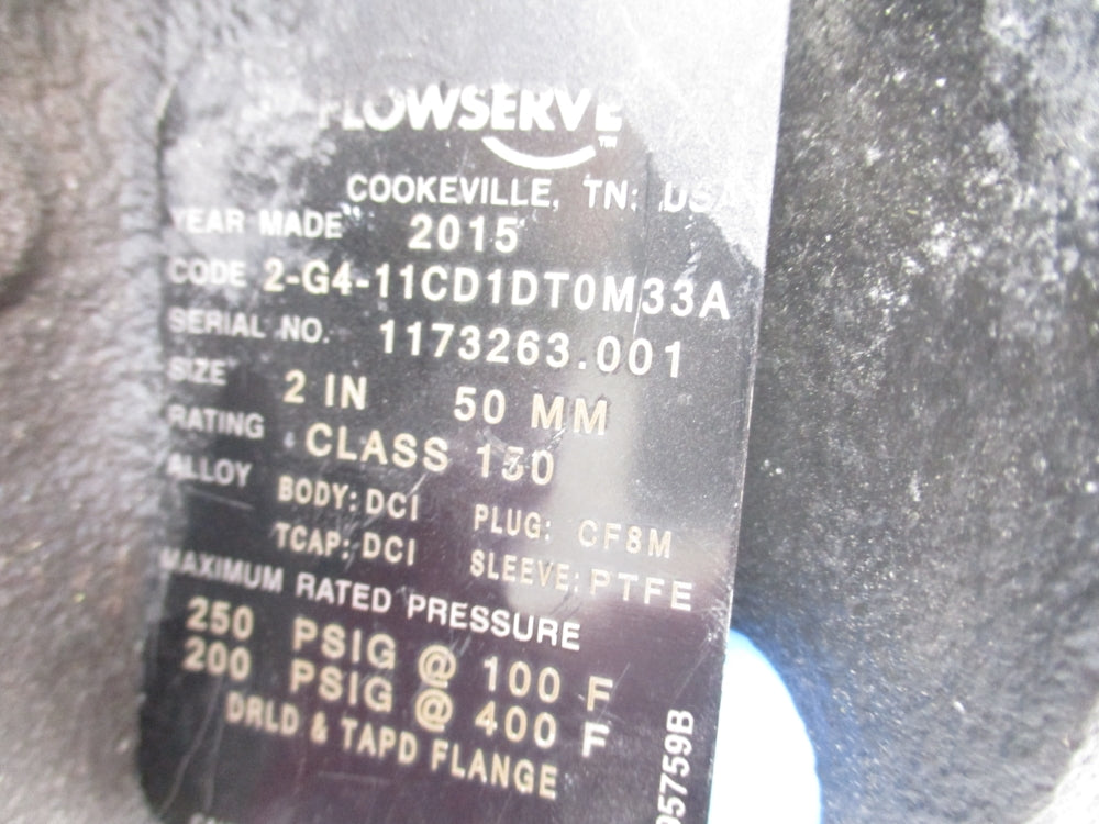 FLOWSERVE 2-G4-11CD1DT0M33A 2" 250PSI NSNP