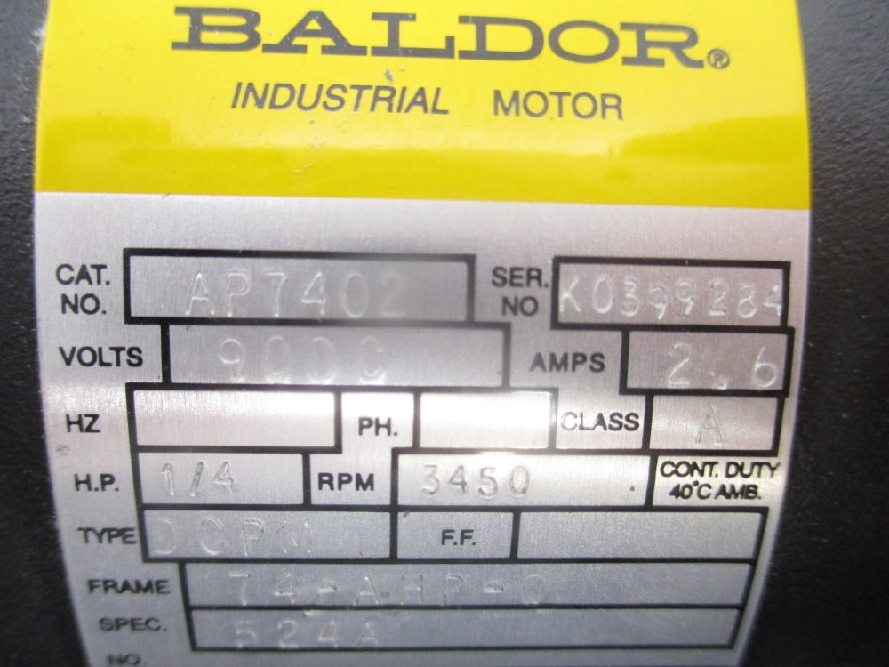 BALDOR AP7402 NSNP