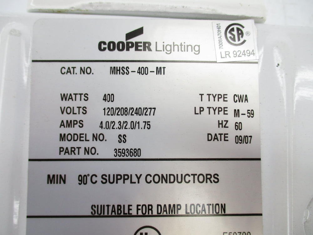 COOPER MHSS-400-MT NSNP