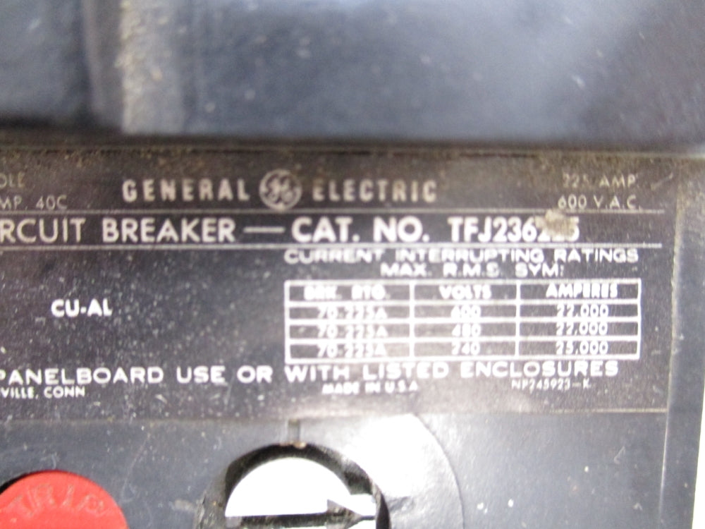 GENERAL ELECTRIC TFJ236150WL 225A 600V NSMP