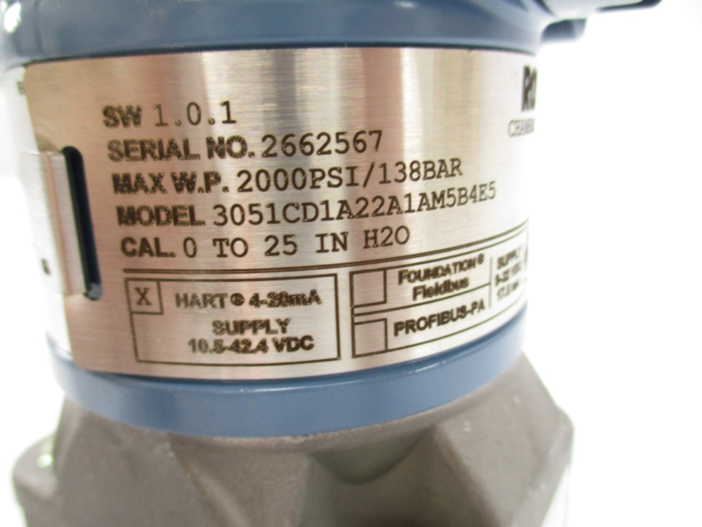 ROSEMOUNT 3051CD1A22A1AM5B4E5 2000PSI NSMP