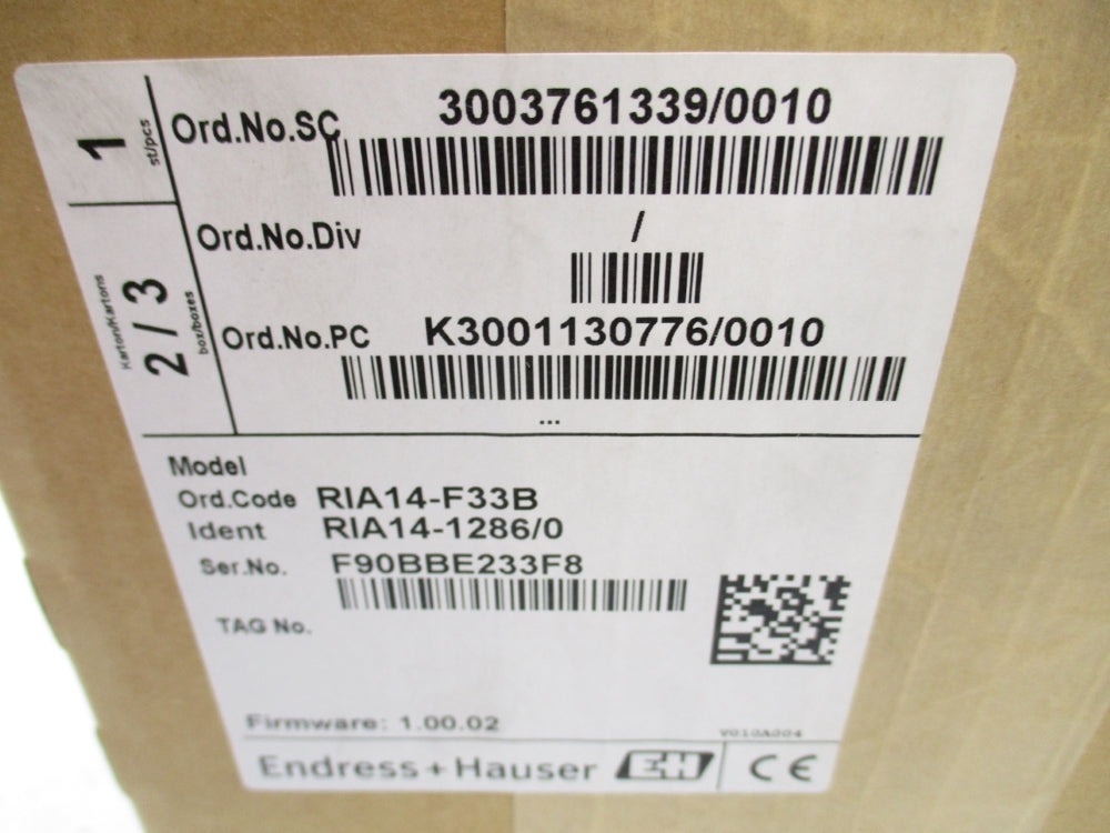 ENDRESS+HAUSER RIA14-F33B NSFS