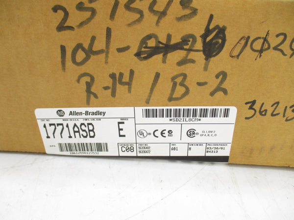 ALLEN BRADLEY 1771ASB SER. E F/W H DATE: 2001 NSFS
