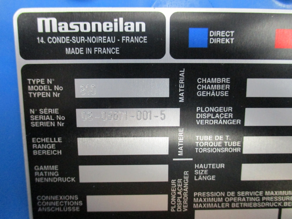 MASONEILAN MODEL 810 NSNP