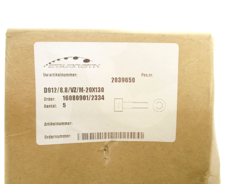 STARNETH D912/8.8/VZ/M-20X130 (PKG OF 5) NSMP