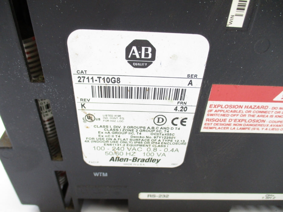 INDUSTRIAL SPARE PART 2711-T10G8 SER. A F/W 4.20 UNMP