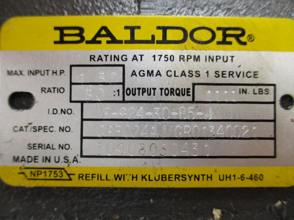 BALDOR GF3024AJ NSNP