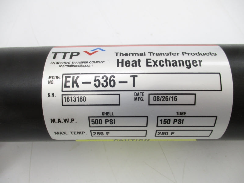 THERMAL TRANSFER PRODUCTS EK-536-T 500PSI UNMP