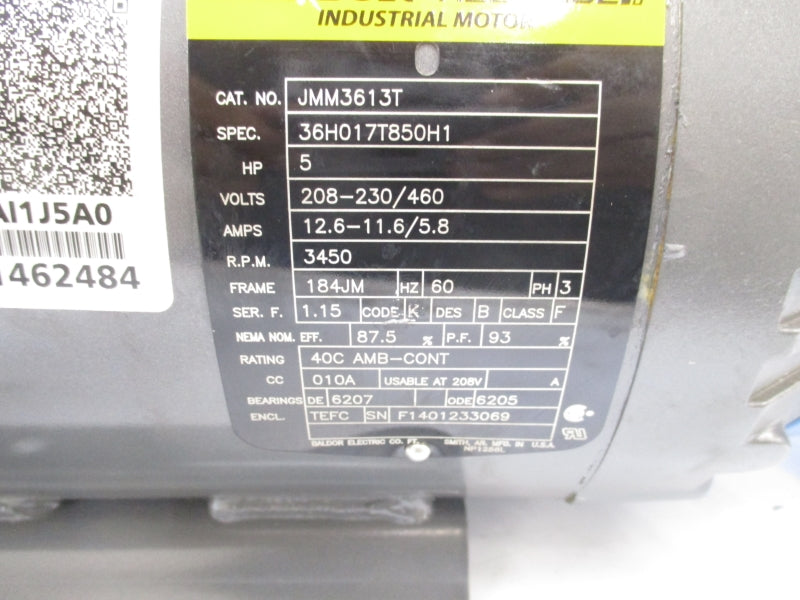 GOULDS WATER TECHNOLOGY 3656 208-230/460V 12.6-11.6/5.8A UNMP