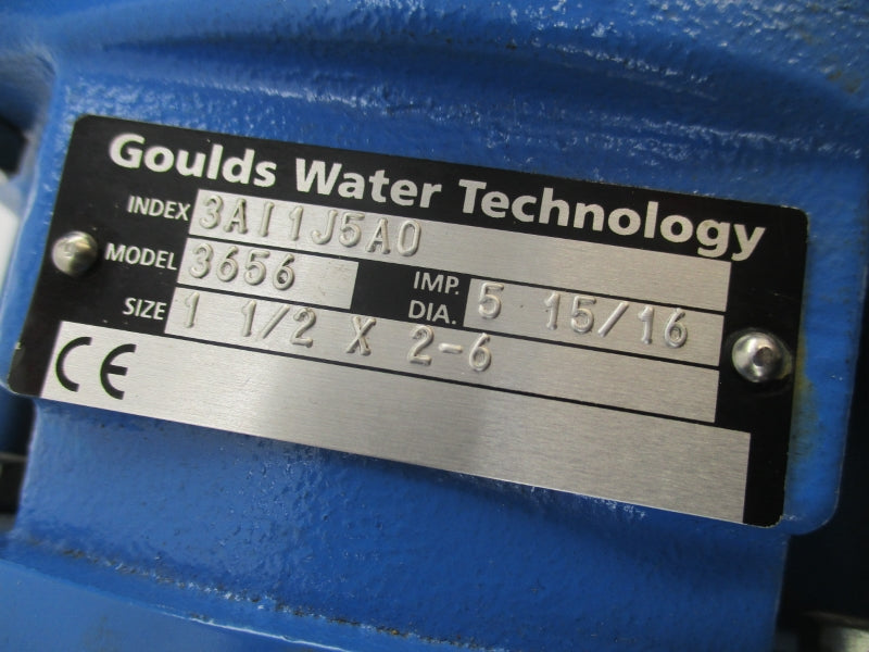 GOULDS WATER TECHNOLOGY 3656 208-230/460V 12.6-11.6/5.8A UNMP