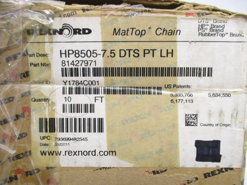 REXNORD HP8505-7.5DTSPTLH 81427971 NSMP