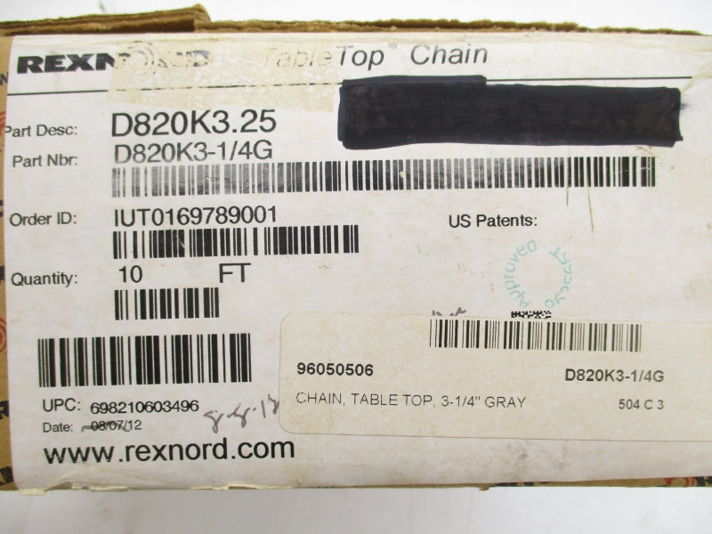 REXNORD D820K3.25 D820K3-1/4G NSMP